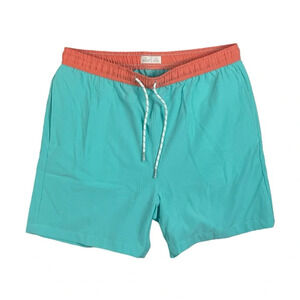 SH722 Men’s Public Record Trendy 5” Inseam Swim Trunks L